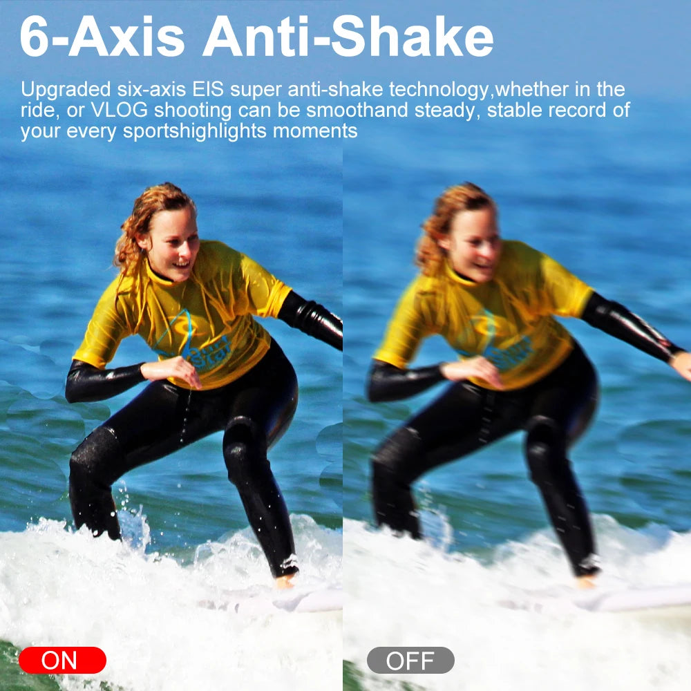 Ourlife MTR40 5K Action Camera &ndash; 170 Degree Waterproof with 5X Zoom