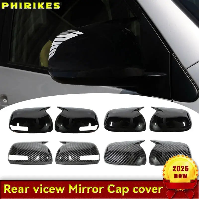 For Toyota RAV4 XA30 2008-2013 Black/Carbon Side Door Rearview Mirror Cover Cap Trim Shell Sticker Car Styling by InterCyprus Trading Ltd