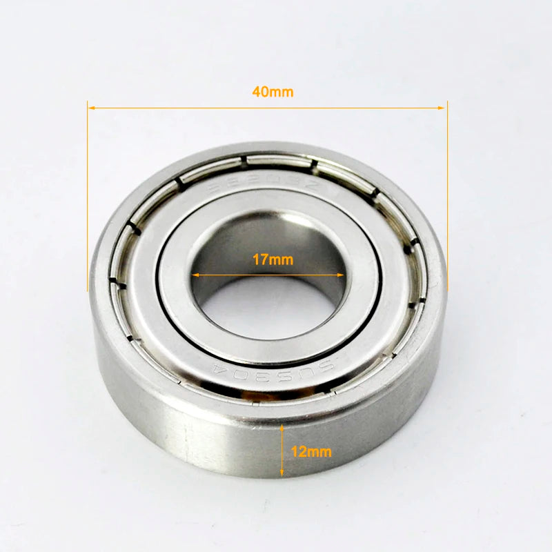 304 Stainless Steel Ball Bearings &ndash; Food Grade Non Magnetic 6203ZZ 17X40X12mm / CHINA / 2Pcs