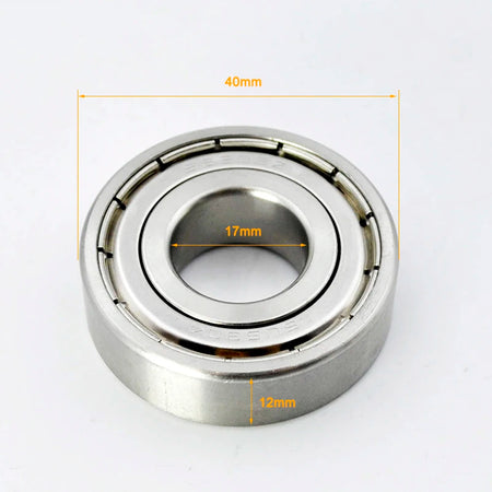 304 Stainless Steel Ball Bearings &ndash; Food Grade Non Magnetic 6203ZZ 17X40X12mm / CHINA / 2Pcs