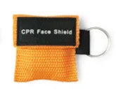 CPR Resuscitator Mask &ndash; Portable Emergency Aid Tool orange