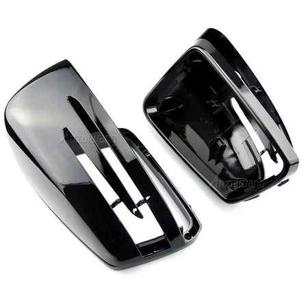 Side Mirror Caps Carbon Fiber Bright Black For Mercedes Benz W204 W212 by InterCyprus Trading Ltd
