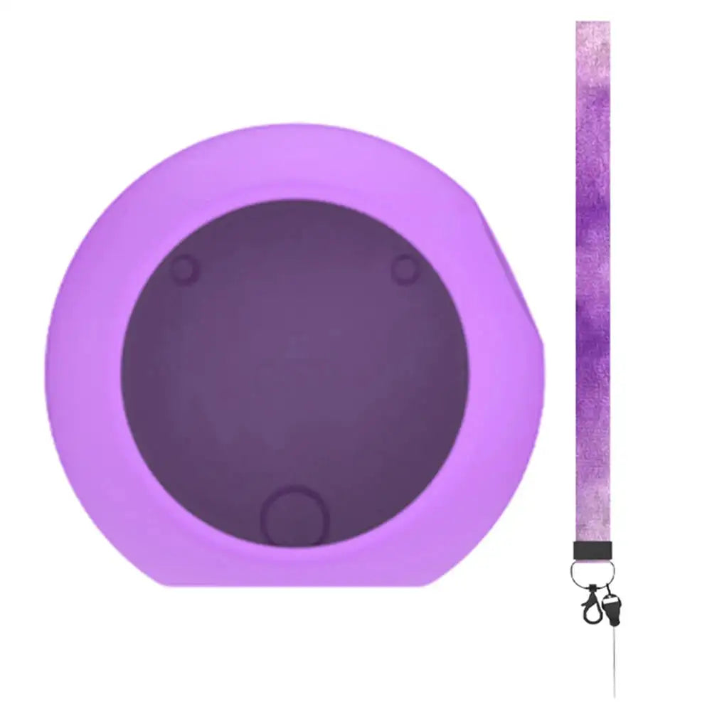 Silicone Cover Case Shockproof Silicone Protective Case with Lanyard Soft Skin Cover for Punirunes Interactive Digital Toy Cover Purple