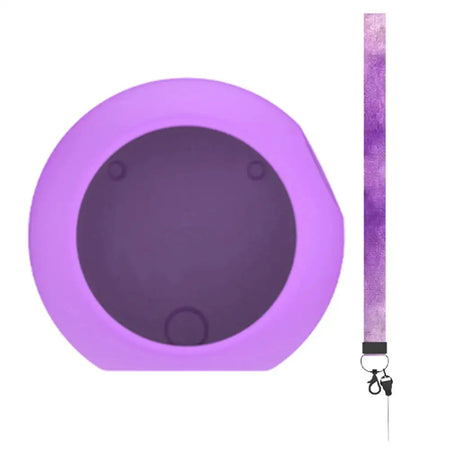 Silicone Cover Case Shockproof Silicone Protective Case with Lanyard Soft Skin Cover for Punirunes Interactive Digital Toy Cover Purple