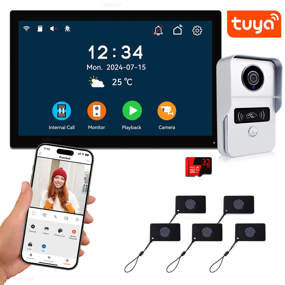 2 Wire Digital Video Intercom System &ndash; 1080P Doorbell