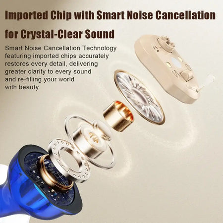 Rechargeable Wireless Invisible ITE Hearing Aid 140H Battery