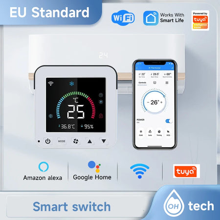Tuya WiFi Thermostat: Smart IR Controller with LCD, Alexa &amp; Google Home