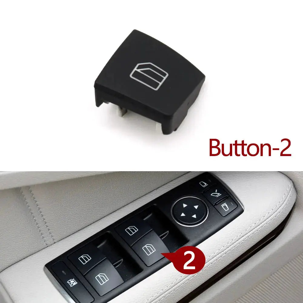 Car Interior Window Button Switch Cover Cap For Mercedes Benz A B C E GLA GLK Class W176 W246 W204 W212 W207 W156 X204 by InterCyprus Trading Ltd