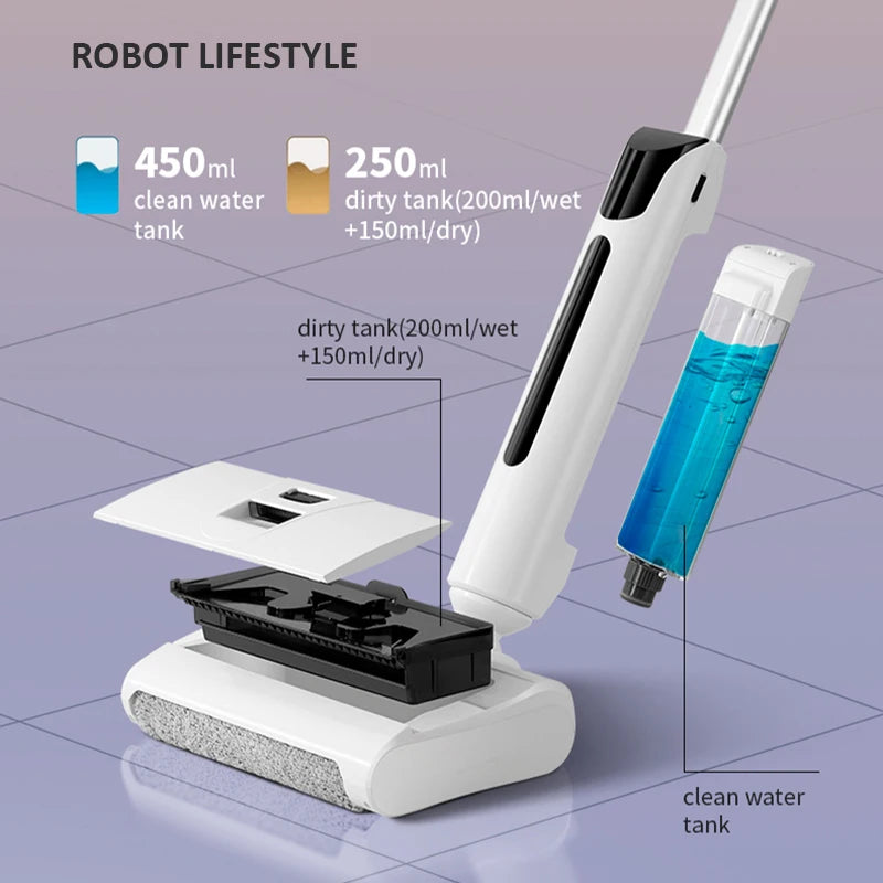 Ασύρματη Σκούπα Δαπέδου με UV Φως 3σε1 Σφουγγαρίστρα