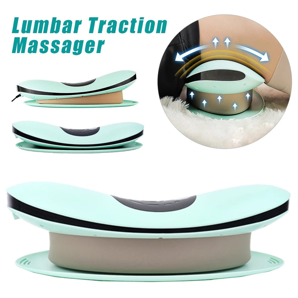 Electric Lumbar Traction Massager &ndash; Adjustable Vibration for Ultimate Comfort