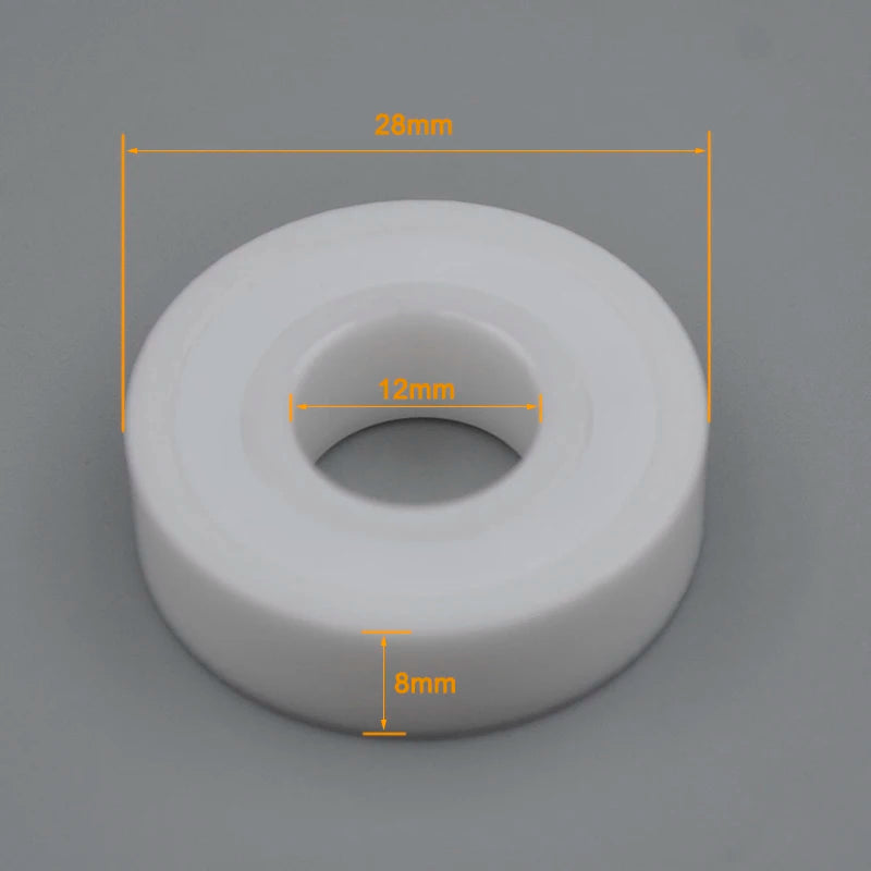 Ceramic Bearing 6000 Series 2RS &ndash; Ultra Low Friction 6001-2RS 12x28x8mm / CHINA