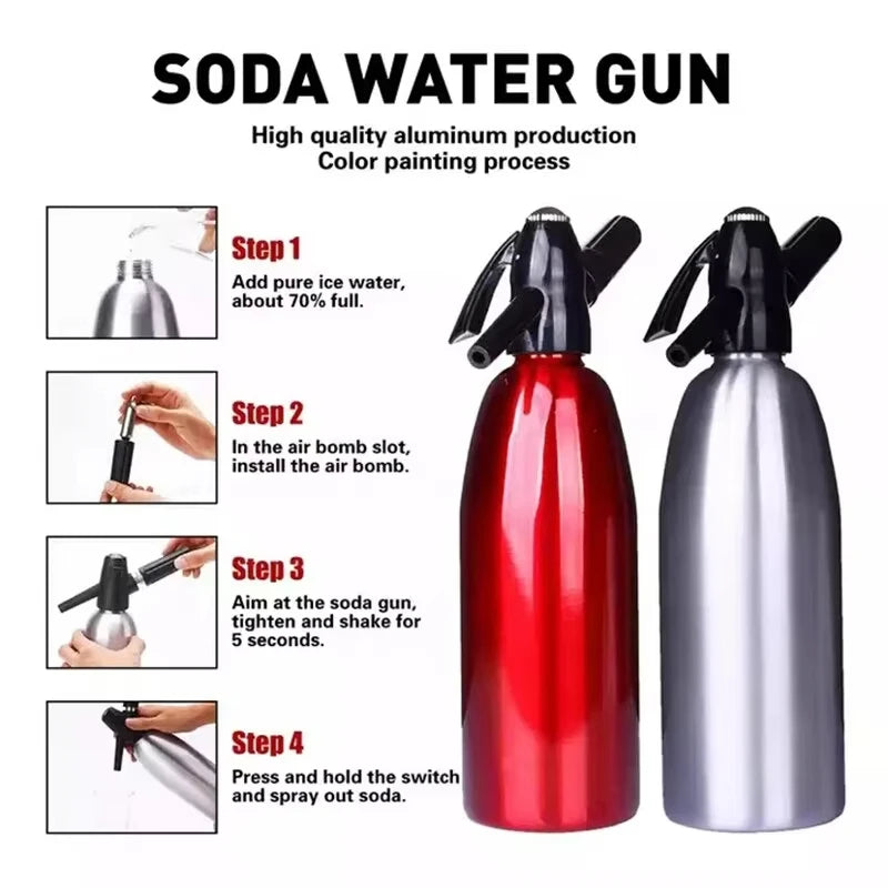Professional 1L Soda Siphon Bottle - Cake Decor Precision