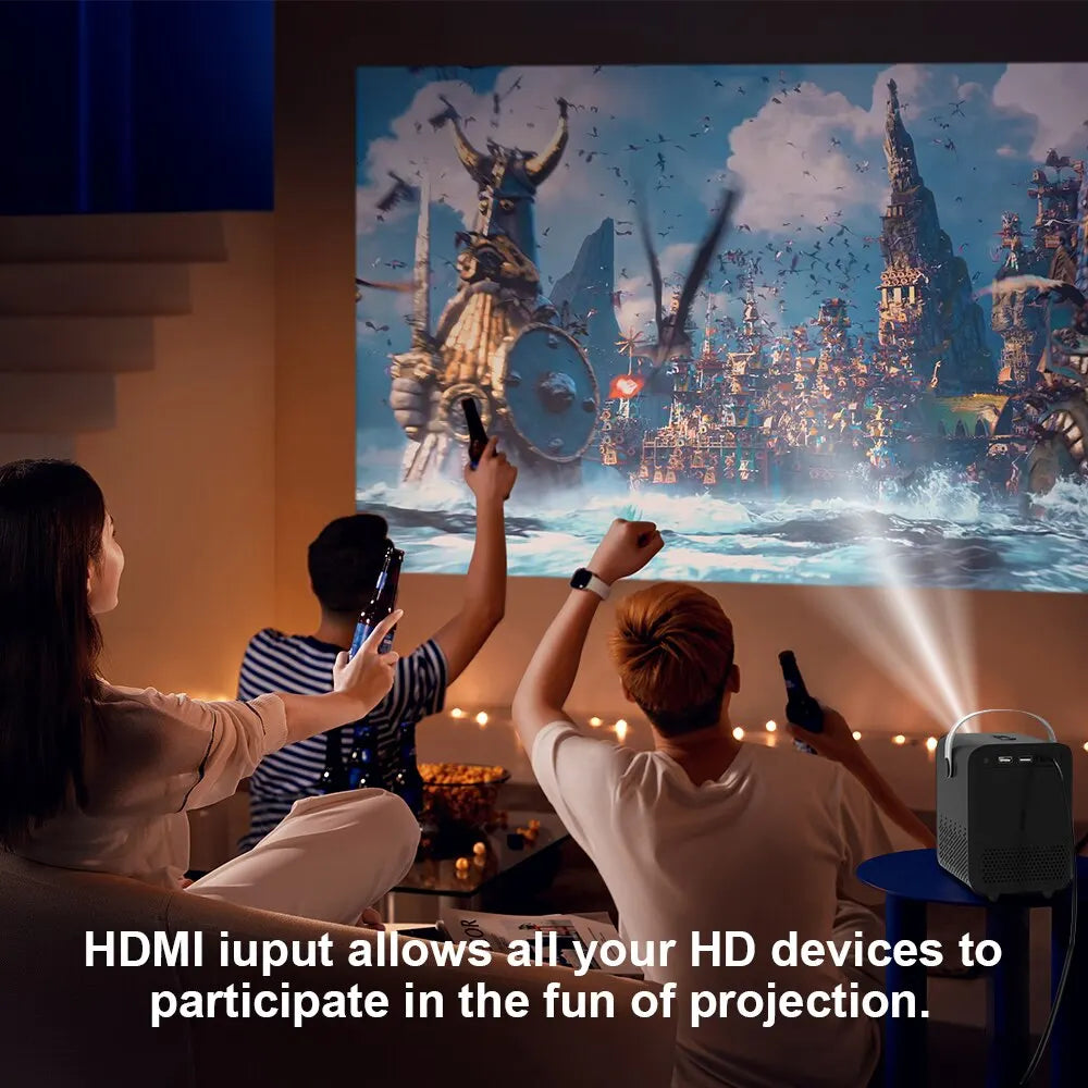 HONGTOP Android Smart Mini Projector &ndash; Ultra Bright 300 ANSI