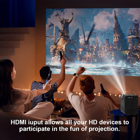 HONGTOP Android Smart Mini Projector &ndash; Ultra Bright 300 ANSI