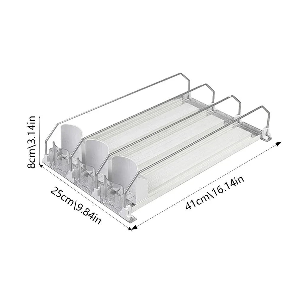 Beverage Dispenser Vending Machine &ndash; Auto Slide System White 41CM 3 PCS