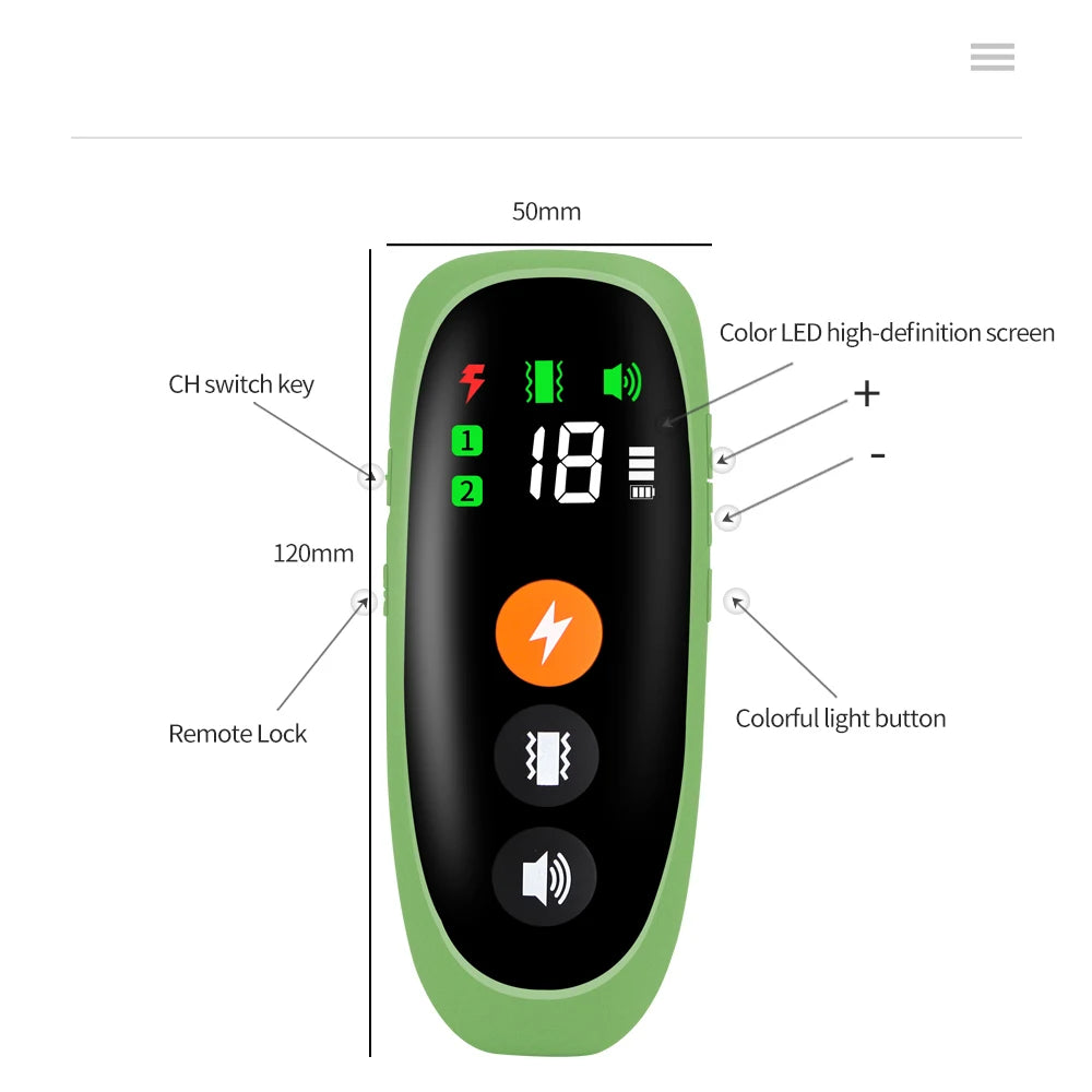 800m Electric Dog Training Collar &ndash; LCD Display Remote