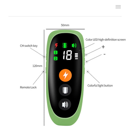 800m Electric Dog Training Collar &ndash; LCD Display Remote