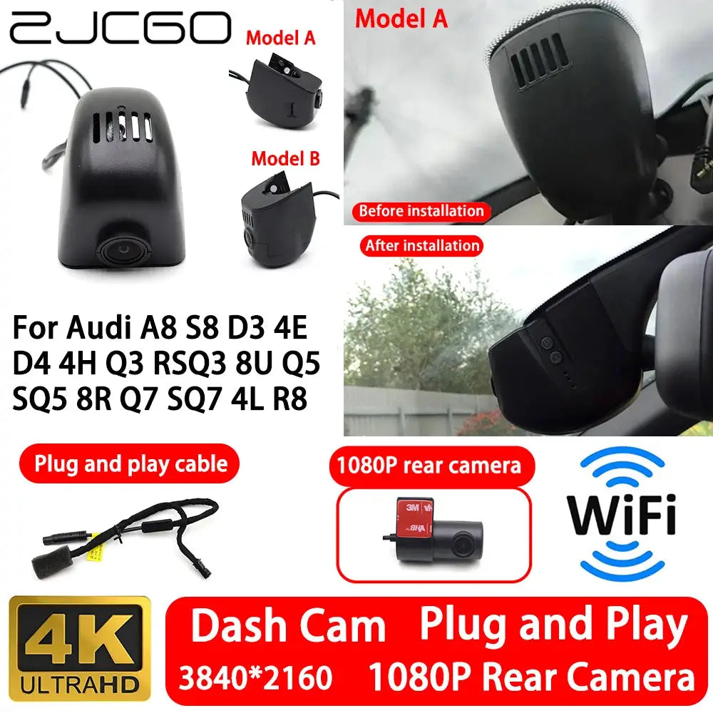 Audi A8 Dash Cam Front And Rear Cameras Viidure – InterCyprus Trading Ltd