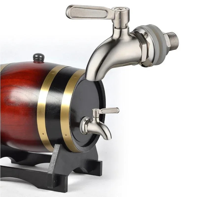Gold Rose Stainless Steel Beverage Dispenser Faucet - Perfect for Wine &amp; Beer Barrels