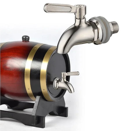 Gold Rose Stainless Steel Beverage Dispenser Faucet - Perfect for Wine &amp; Beer Barrels