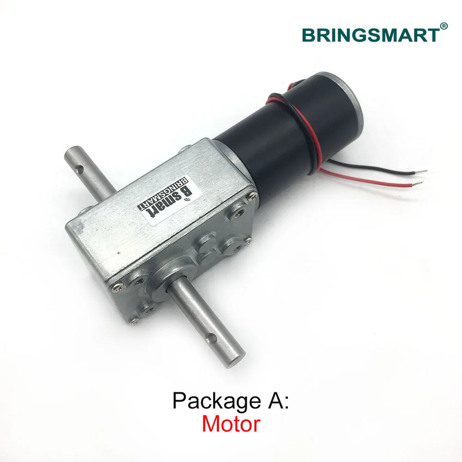 12V Διπλός Άξονας DC Μοτέρ Κοχλία με Γρανάζι Υψηλής Ροπής Αυτοκλειδωτικό για Ρομπότ