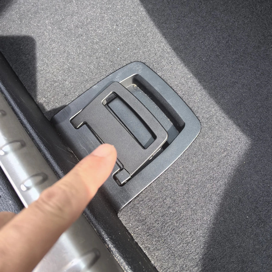 Rear Boot Flap Mat For BMW X5 X6 E70 E71 F15 F16 5GT Handle Latch