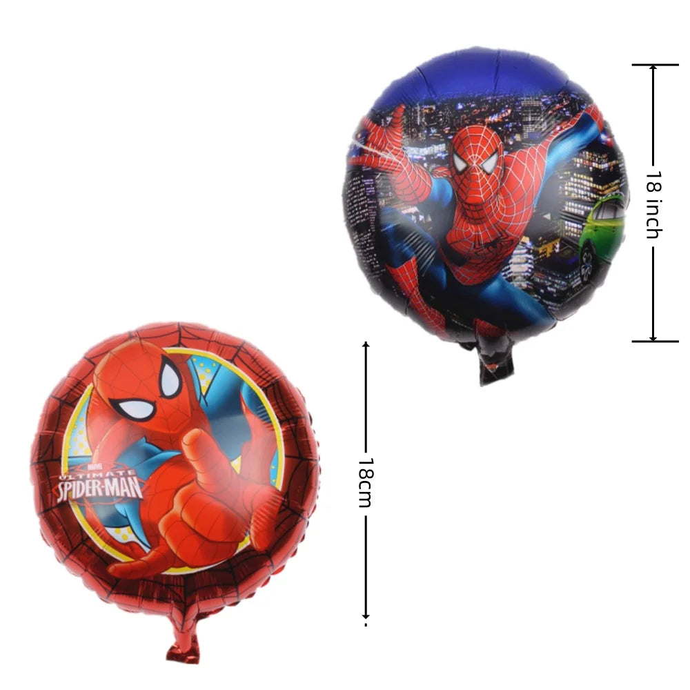 5Pcs Balloons Set - Superhero Birthday Party Supplies