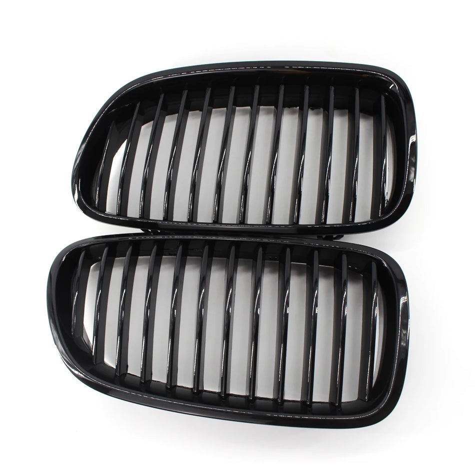Front Grille Single Slat ABS Design for BMW 5 Series F10 F18 2010-2015 Compatible with BMW F10 F18 Models