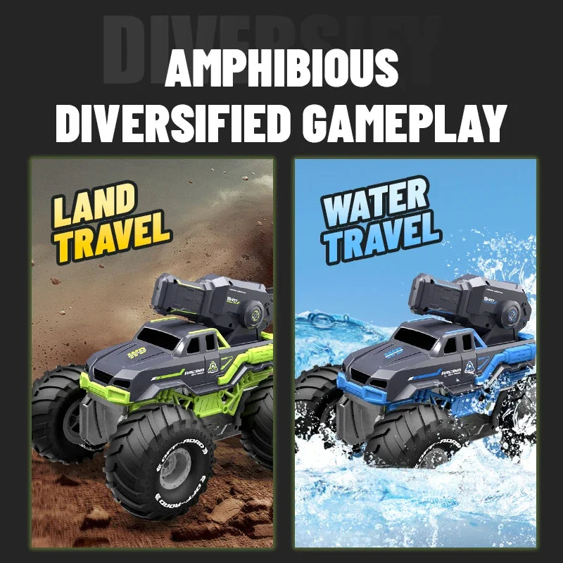 Amphibious RC Car With Water Gun &ndash; Gesture Sensing Off Road