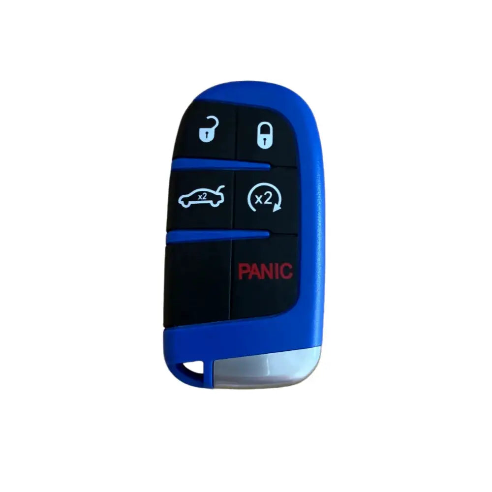 1pcs Blue 5Buttons Car Smart Card Key Shell Casing for SRT VIPER Trackhawk Demon 170 392 Hellcat Scat Pack with Uncut BladeKey by InterCyprus Trading Ltd