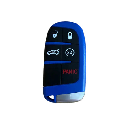 1pcs Blue 5Buttons Car Smart Card Key Shell Casing for SRT VIPER Trackhawk Demon 170 392 Hellcat Scat Pack with Uncut BladeKey by InterCyprus Trading Ltd