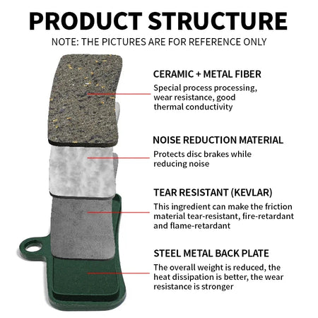 Bucklos Ceramic Hydraulic Disc Pads D02S N03A &ndash; Resistant