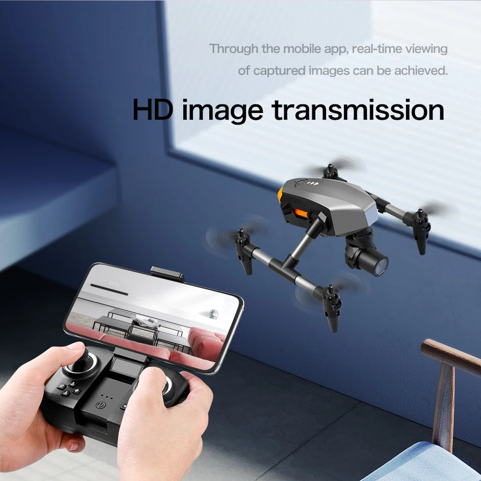 🟠 Mini RC Alloy Drone Dual Camera HD WiFi FPV Φωτογραφία Διπλασιασμένο Quadcopter Optical Flow Professional Drones XD1 Παιχνίδια για αγόρια