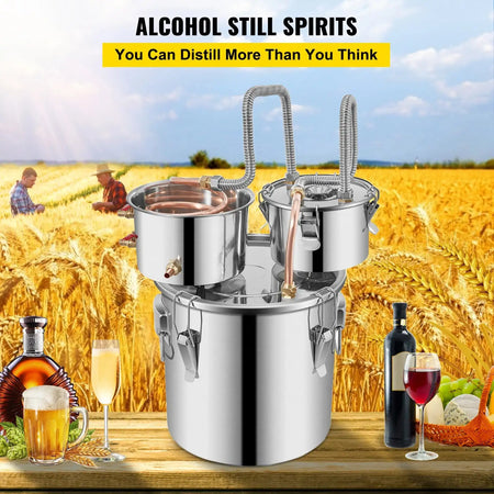 Stainless Steel Moonshine Distiller 12 To 30L Home Kit