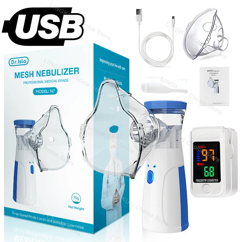YUKUI Fingertip Pulse Nebulizer &ndash; Portable Asthma Inhaler with Dual Mode Mode 8