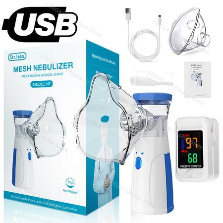 YUKUI Fingertip Pulse Nebulizer &ndash; Portable Asthma Inhaler with Dual Mode Mode 8