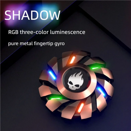 YIJOO Mini Smart Fidget Spinner - All-Metal, Luminous Gyro Set for Stress Relief