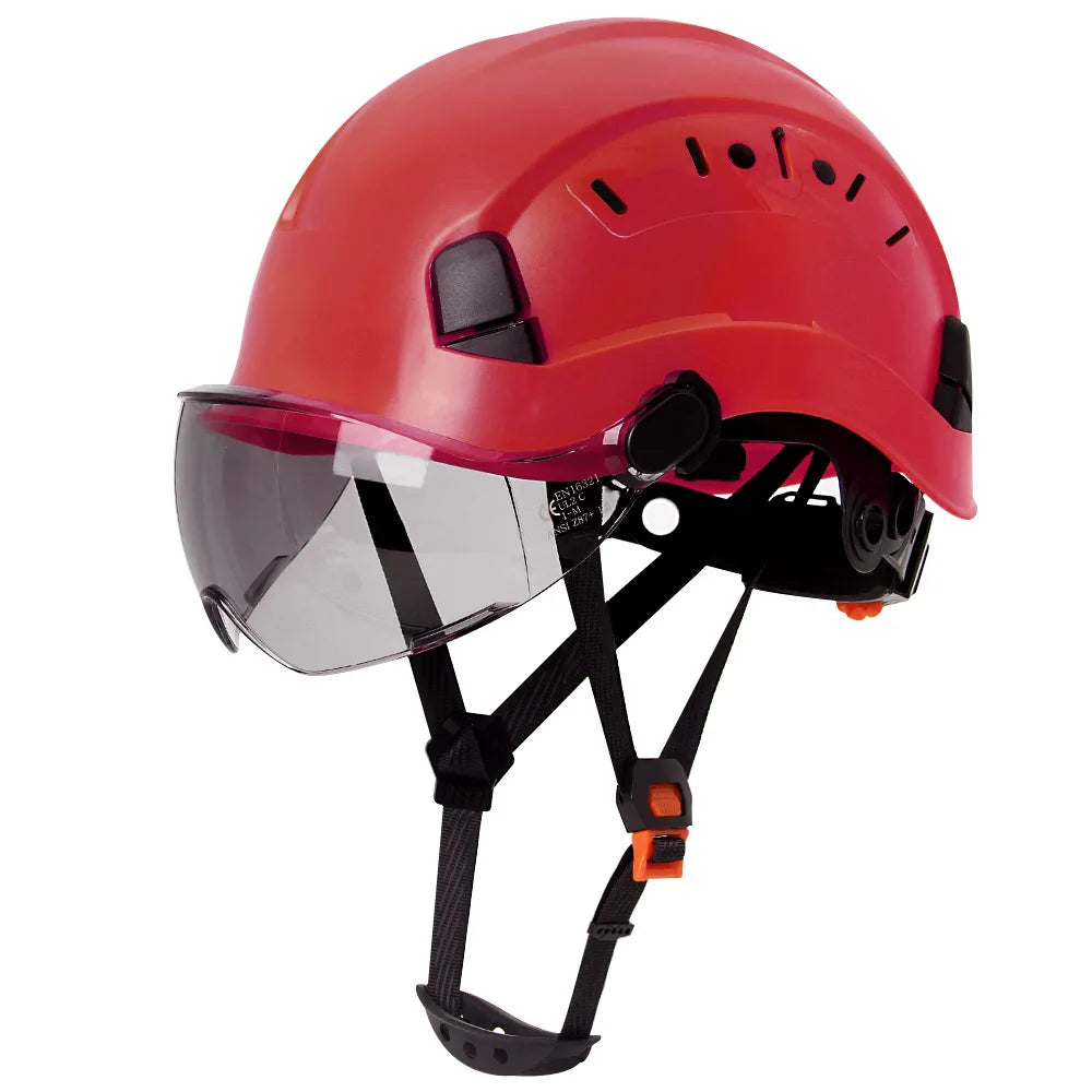 Aolamegs SF06 Safety Helmet With Goggles &ndash; Comfortable Red A