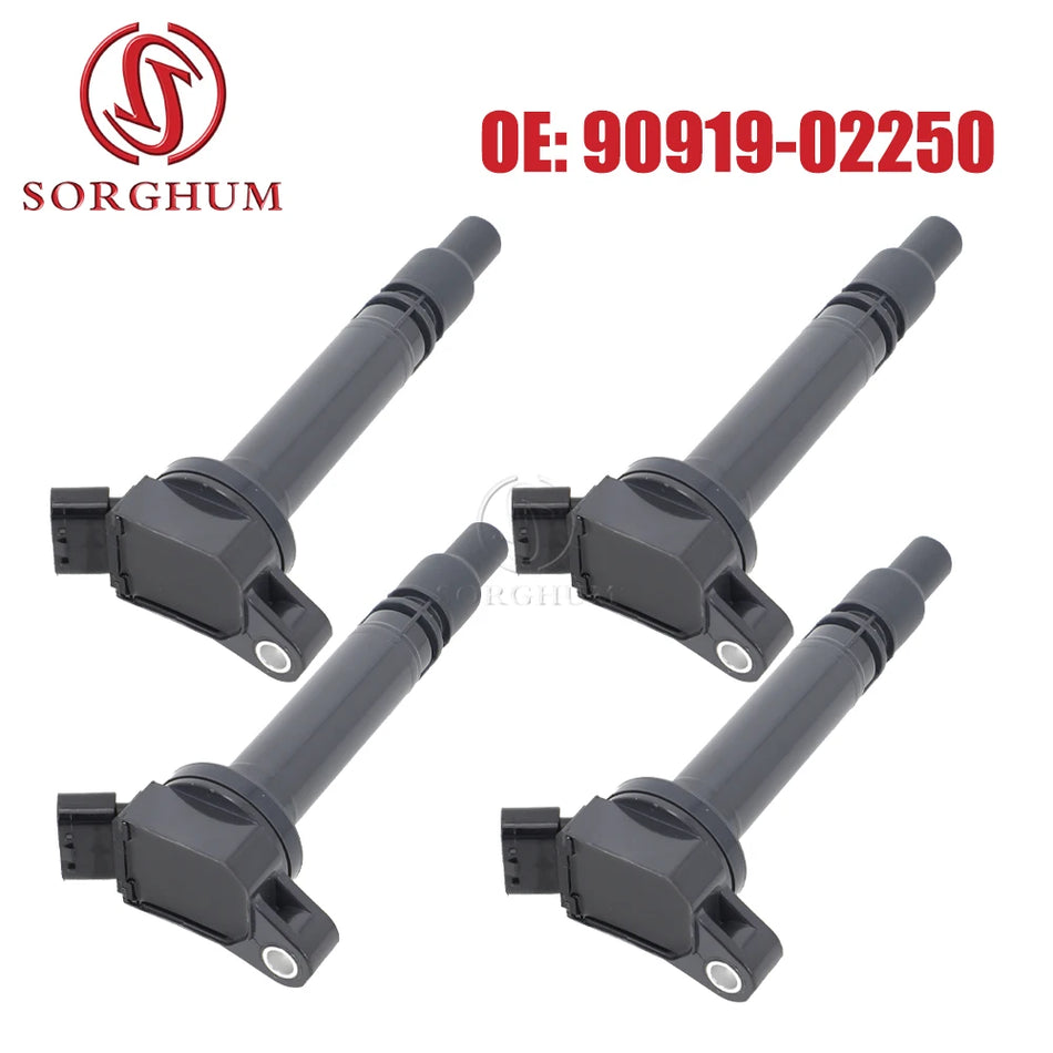 Set bobine de aprindere 4Pc COP 90919-02256 pentru Toyota Land Cruiser kit de înlocuire bobină pe conector