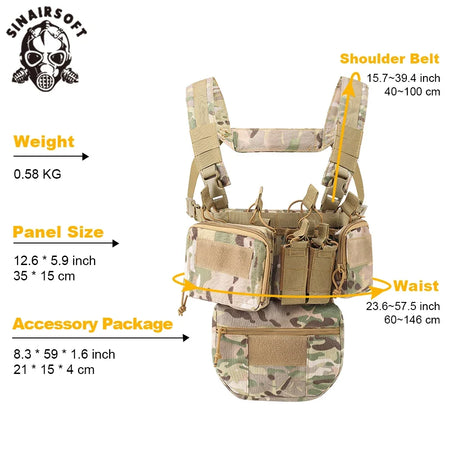 SINAIRSOFT CS Match Chest Rig &ndash; Ultra Lightweight Gear