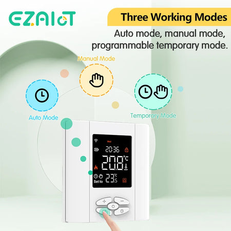 Tuya Smart Home Gas Boiler Thermostat &ndash; Battery Powered