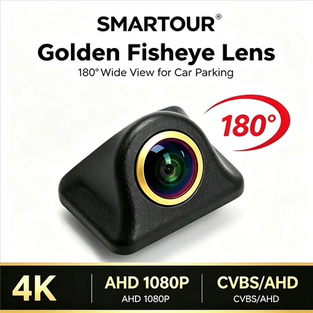 Waterproof AHD 1080P Drill Mount Car Backup Camera 180° Wide Fisheye Lens Starlight Night Vision Car Rear View Reverse Parking by InterCyprus Trading Ltd