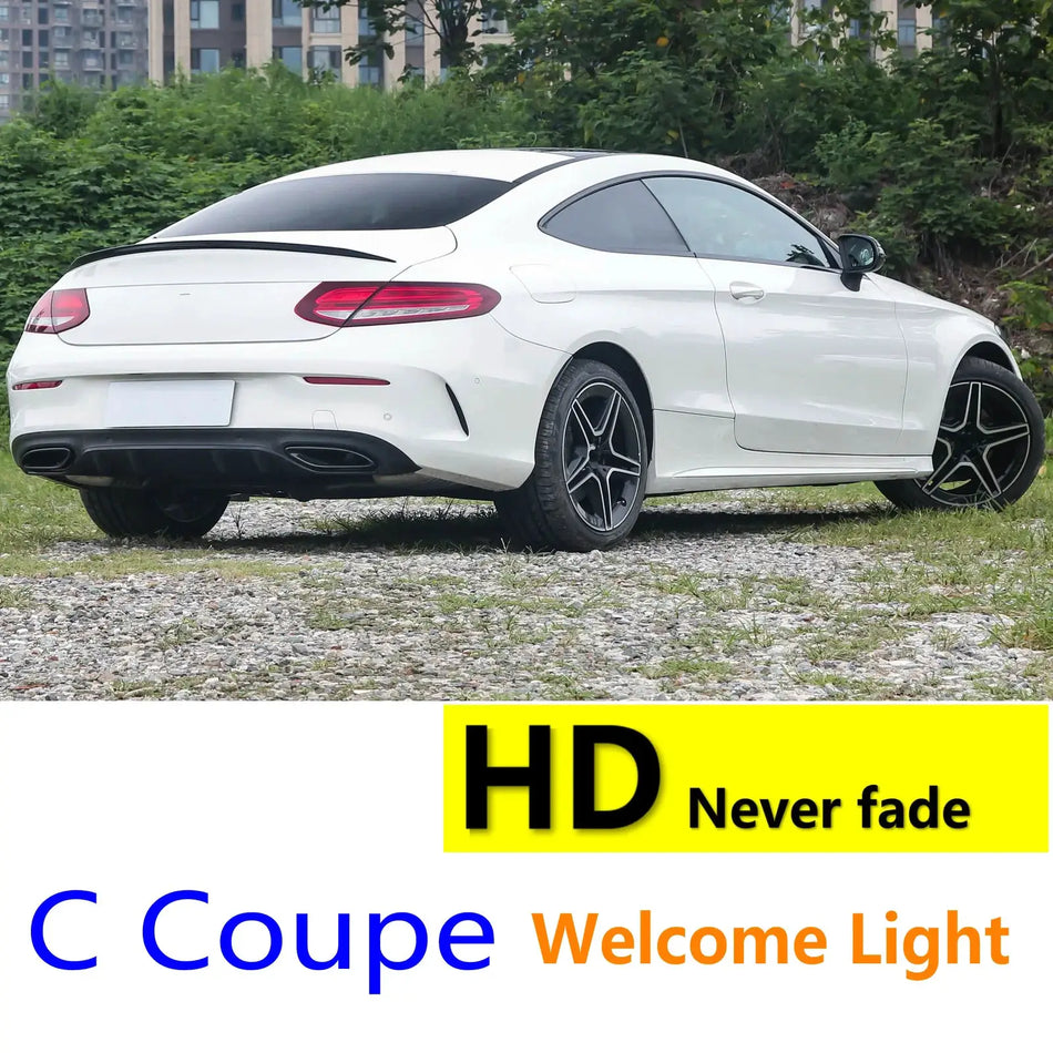 HD Accessories Led Car Door Projector Welcome Light For Mercedes Benz Class W205 C Coupe W206 Amg C205 S205 2010-2023 2019 2020 by InterCyprus Trading Ltd
