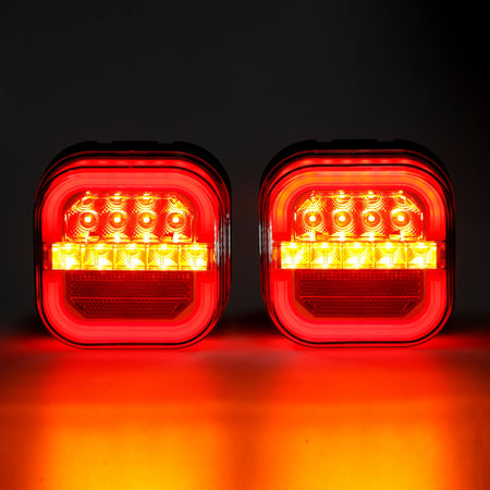 LED Magnetic Wireless Trailer Tail Lights Kit - Waterproof &amp; Cable-Free