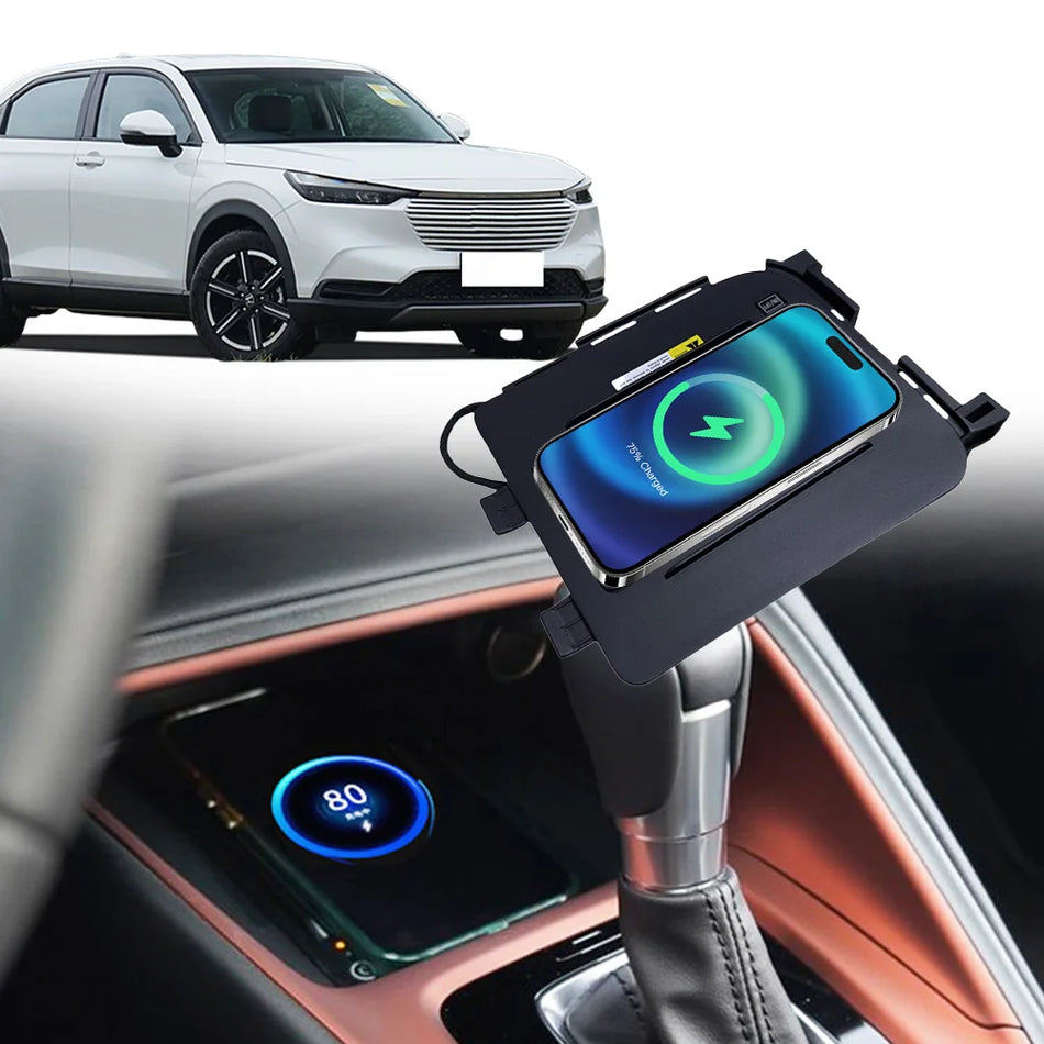 Chargeur de voiture sans fil rapide 15W pour Honda Vezel 2024-2025