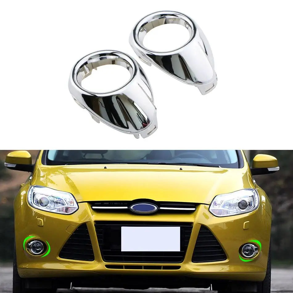 Trim per cornice dei fari fendinebbia in ABS cromo per Ford Focus 3 MK3 anteriore sinistro e destro 2 pezzi