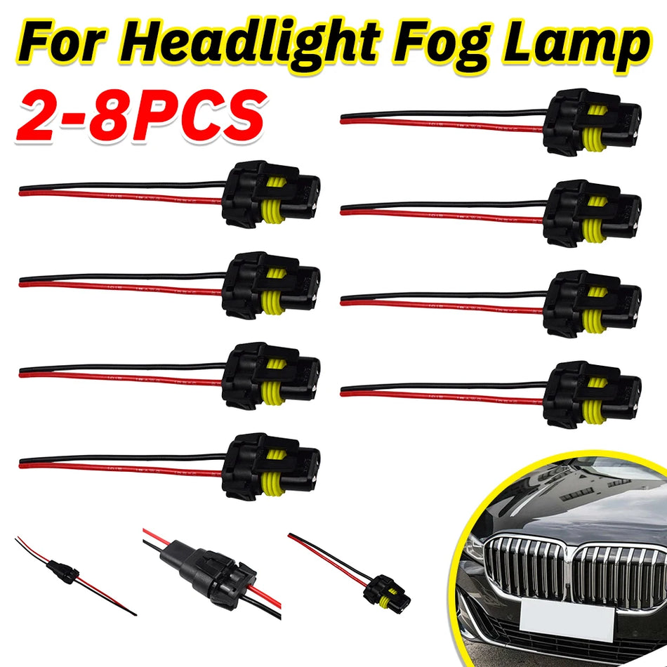 2Pcs 9005 9006 HB4 Bulb Socket Adapter For Car Headlights