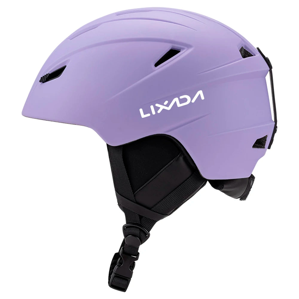 LIXADA Integrated Warm Ski Helmet &ndash; Lightweight Comfort Purple / L