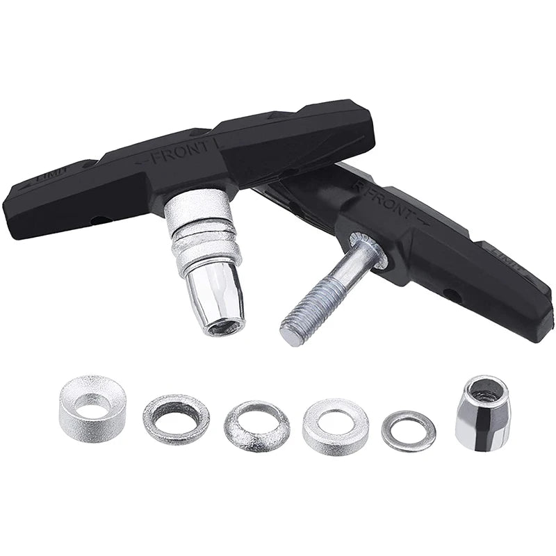 4 Pairs V-Shaped Silent Brake Pads For BMX - Quiet Durable