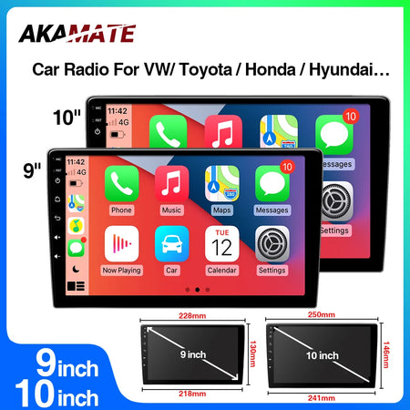 9Inch 10Inch Car Radio Universal CarPlay &ndash; GPS Bluetooth